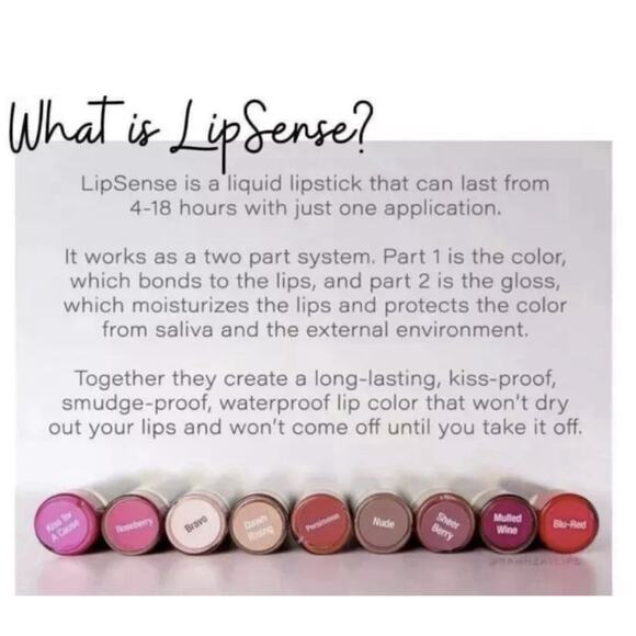 Lot of 2 LipSense Bombshell Gloss Lip Sealed/New By SeneGence - Picture 5 of 6